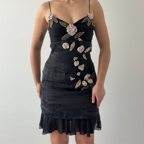 Rare Sue Wong Nocturne Silk Midi Dress | M