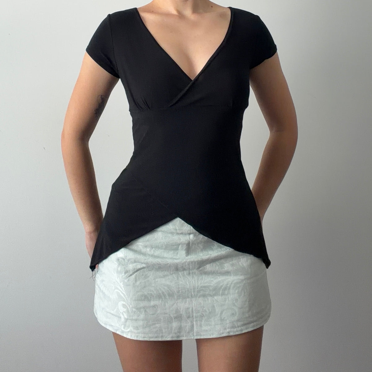 Dynamite Asymmetric Babydoll Top | M