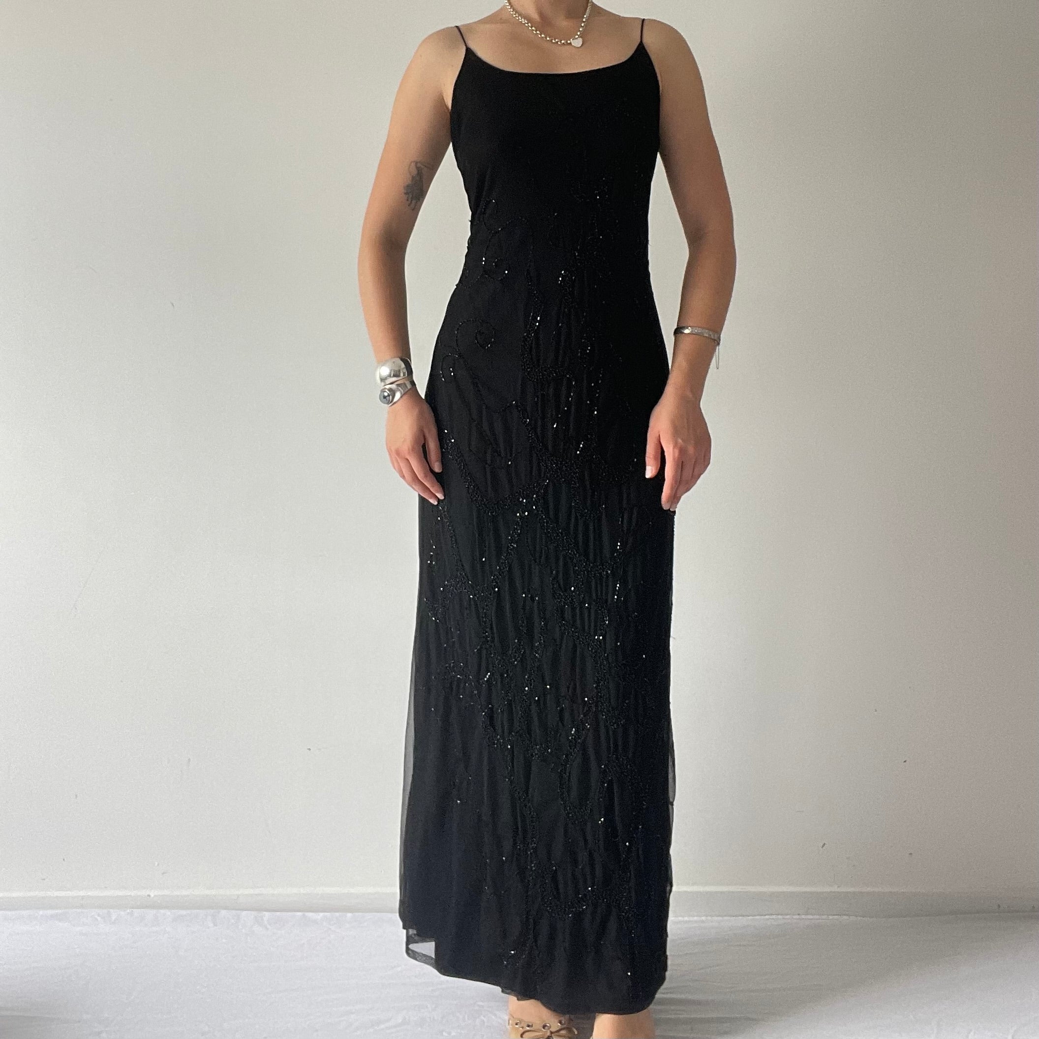 Mr K Beaded Maxi Dress | 10-12