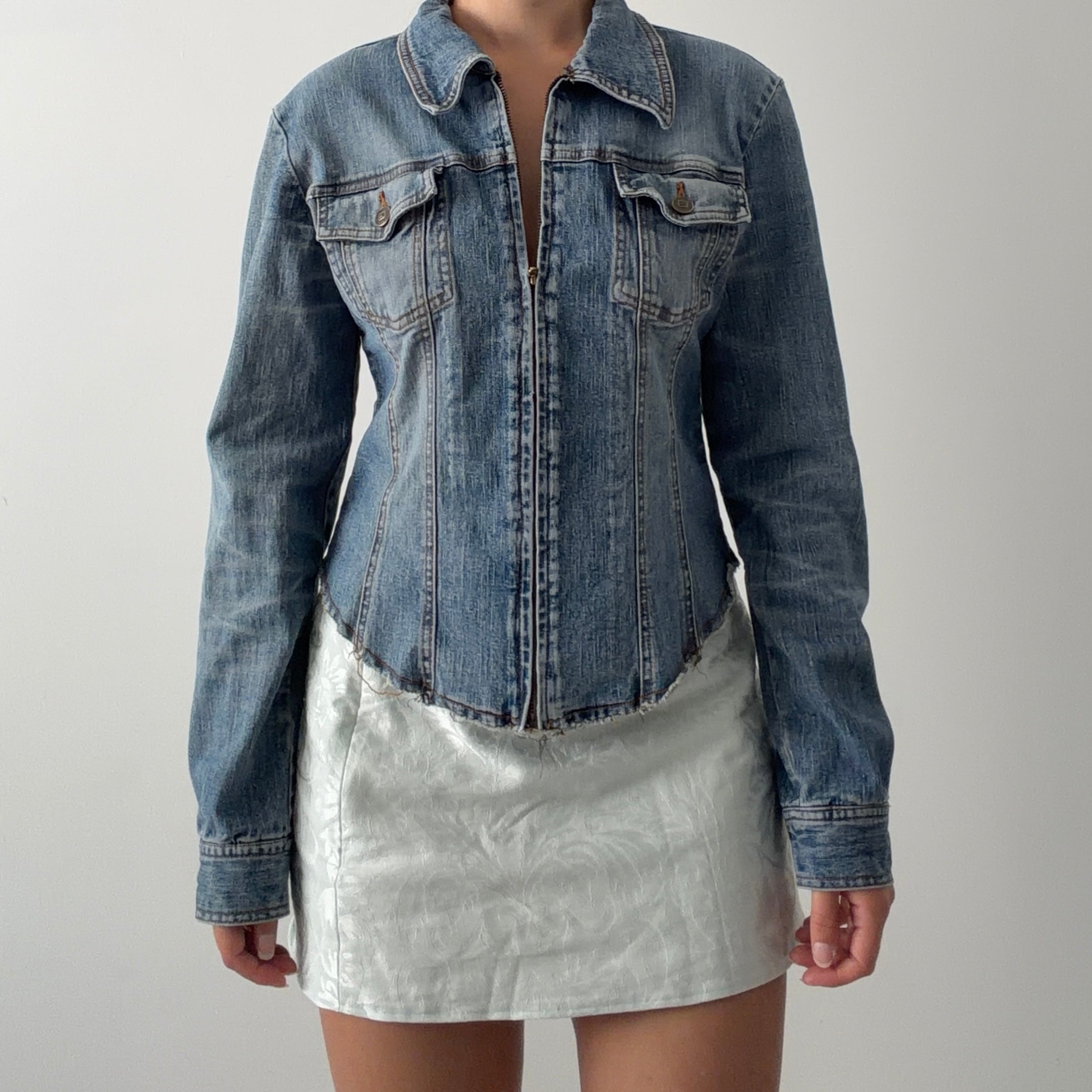 90s Glassons Fitted Denim Jacket | 6-10