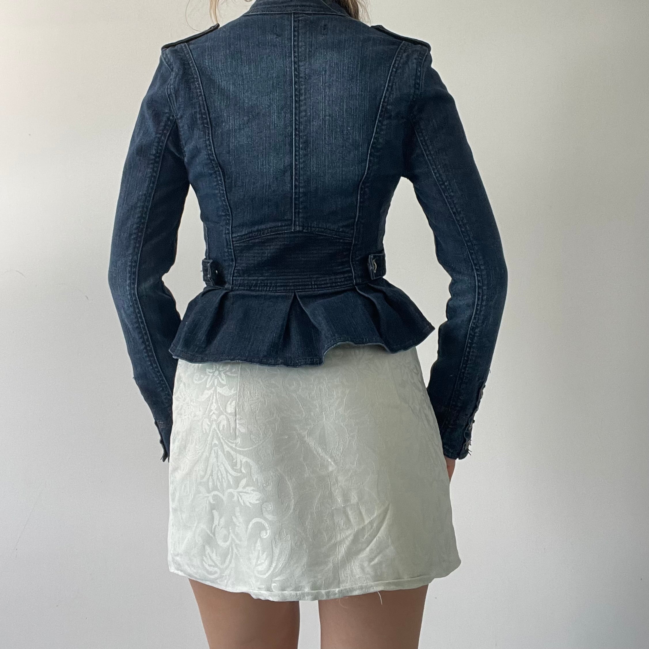 00s Denim Utility Jacket | 6-8