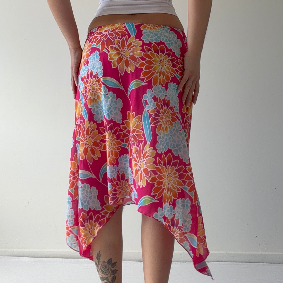 Giorgio Fiorlini Asymmetric Midi Skirt | S