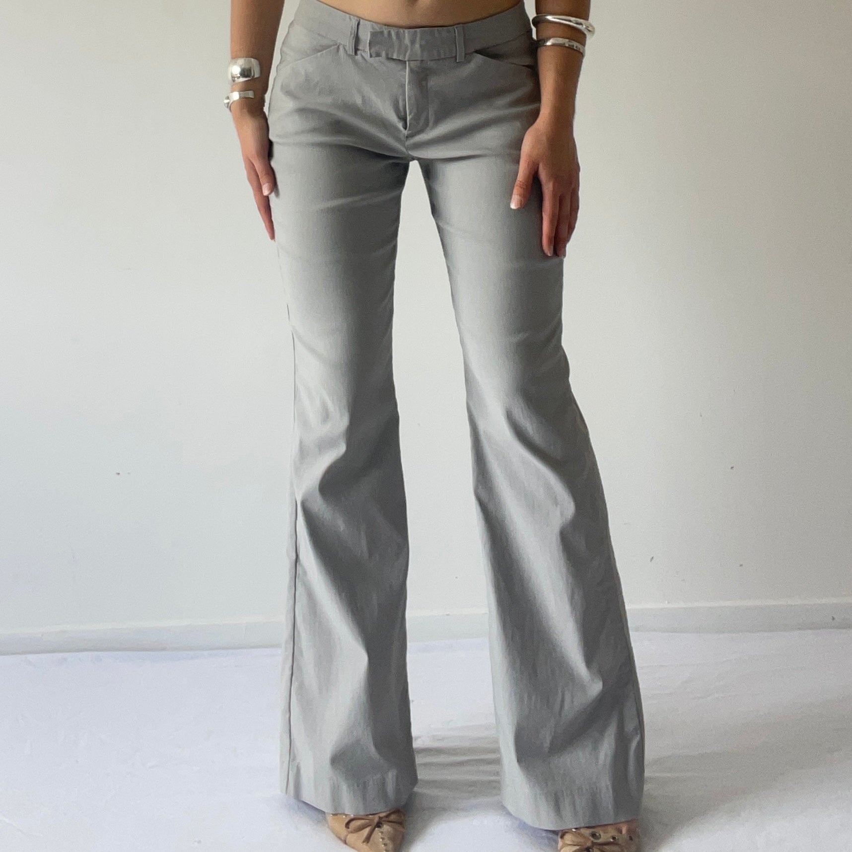 Jigsaw Low Rise Wide Leg Pants | 8-10