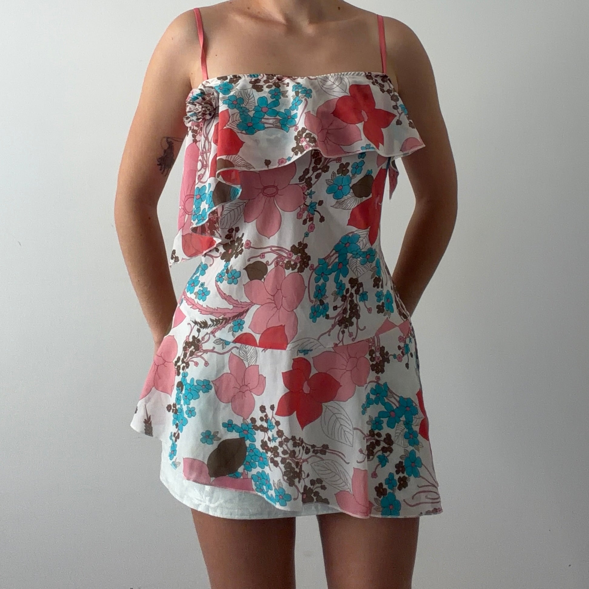 Floral Asymmetric Cami Top | L