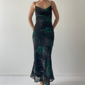 Cowl Bias Burnout Maxi Dress | 8-12