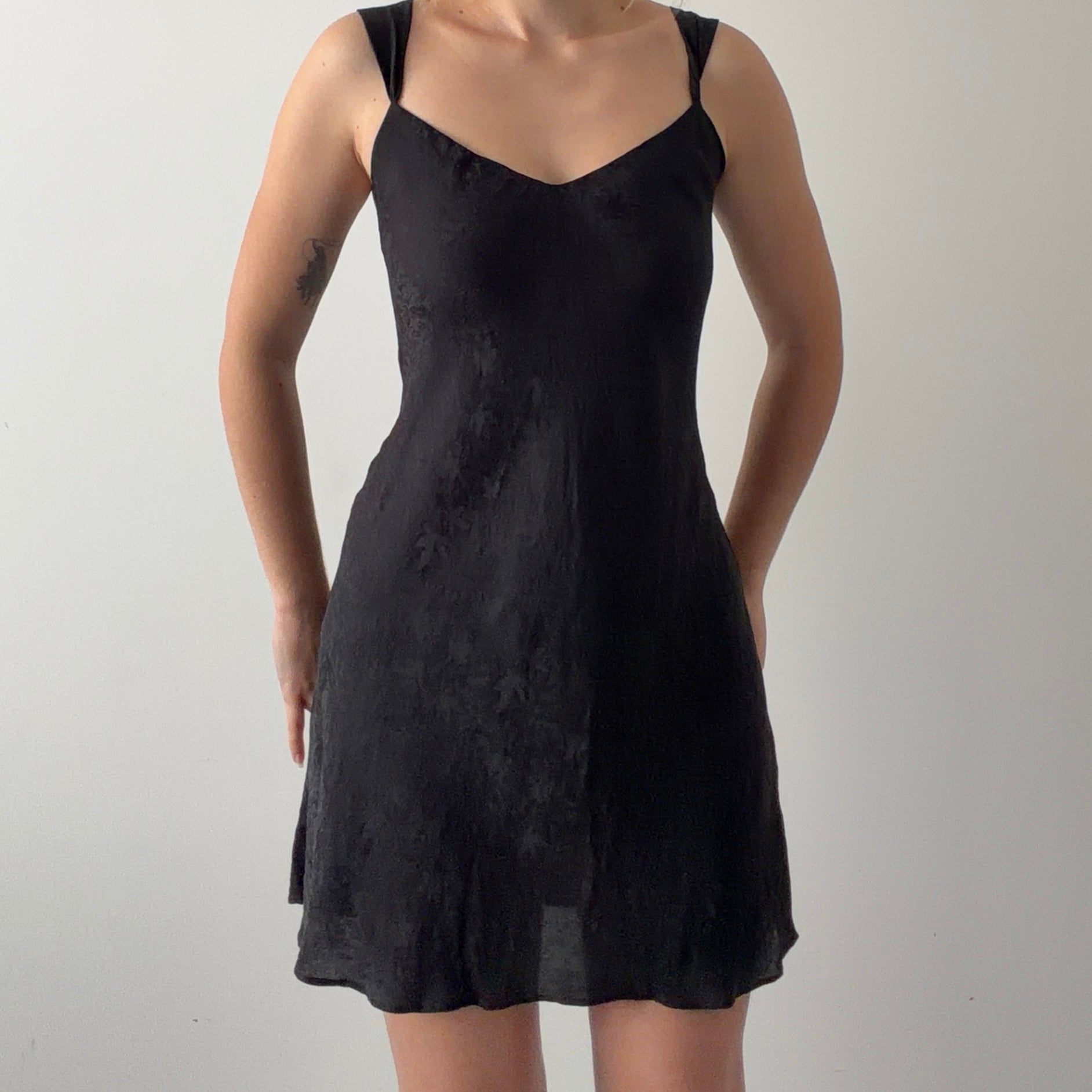 August Silk Slip Dress | L