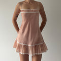 Victoria's Secret Lace Ruffle Slip Dress | 8-10