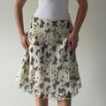 Ilyse Hart Silk Butterfly skirt | XS