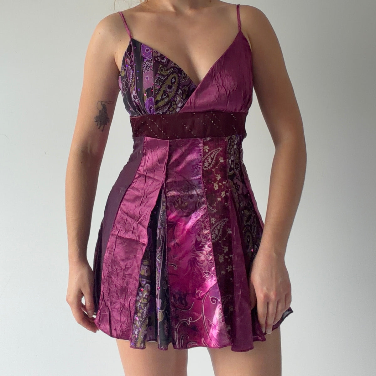 Luna Chix Patchwork Babydoll | S