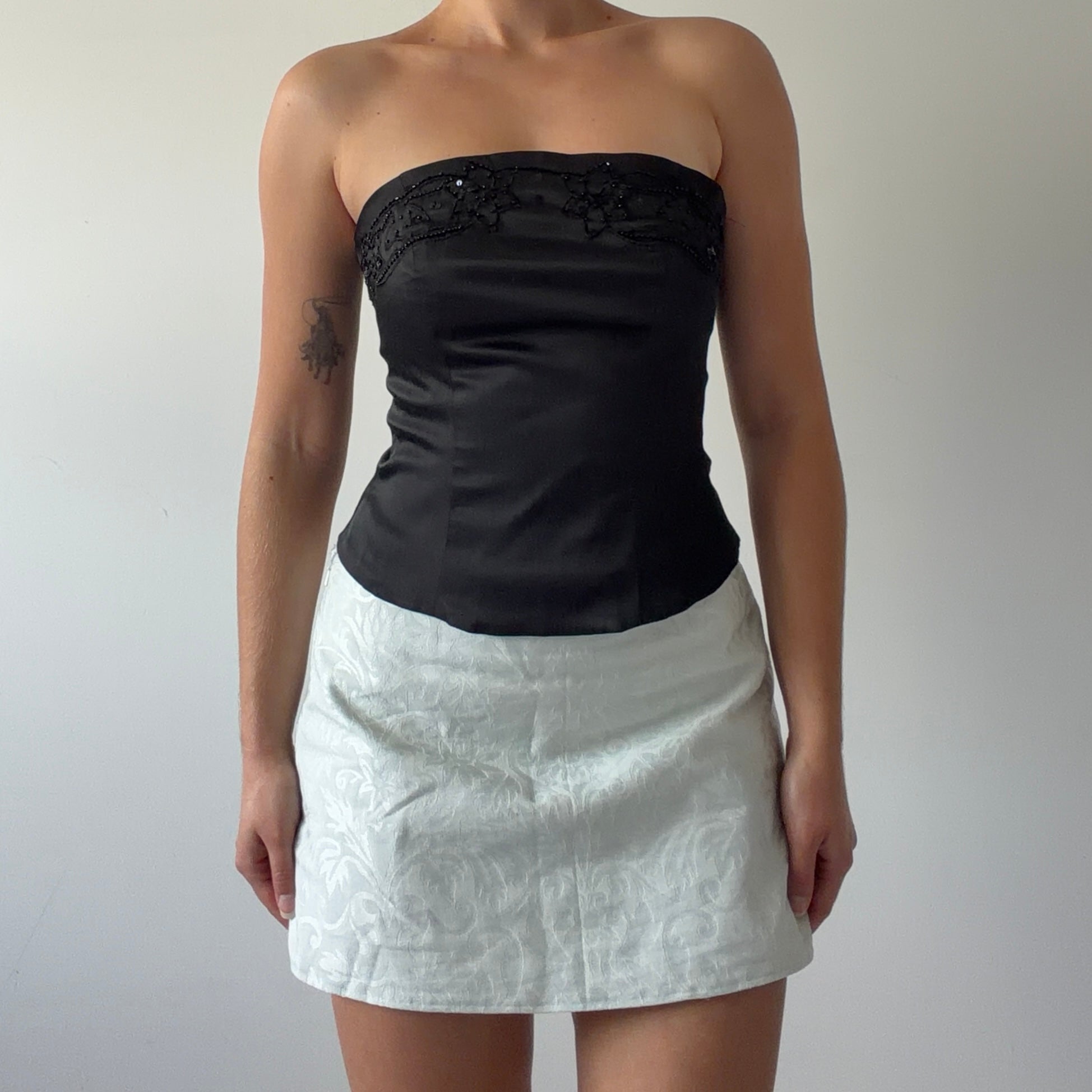 Extyn Beaded Strapless Corset | S