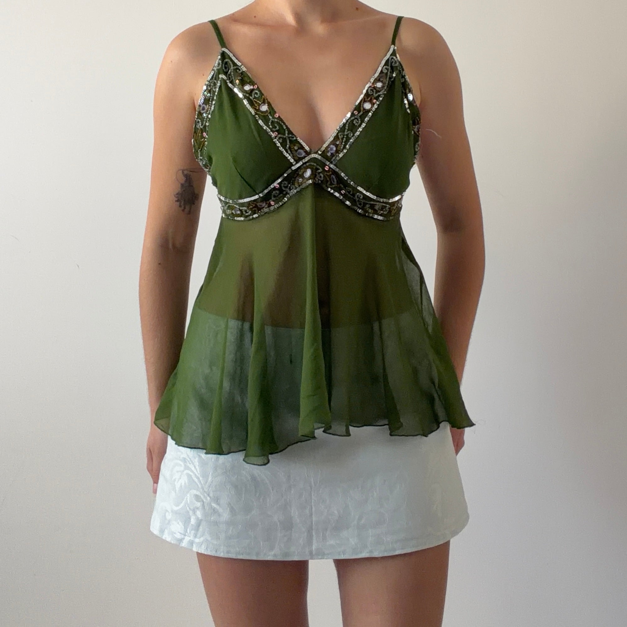 Crown of Hearts Beaded Cami | 8-10