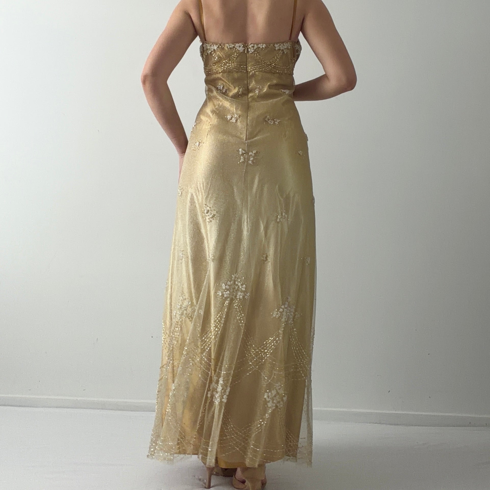 Jovani Beaded Maxi Dress | 12-14