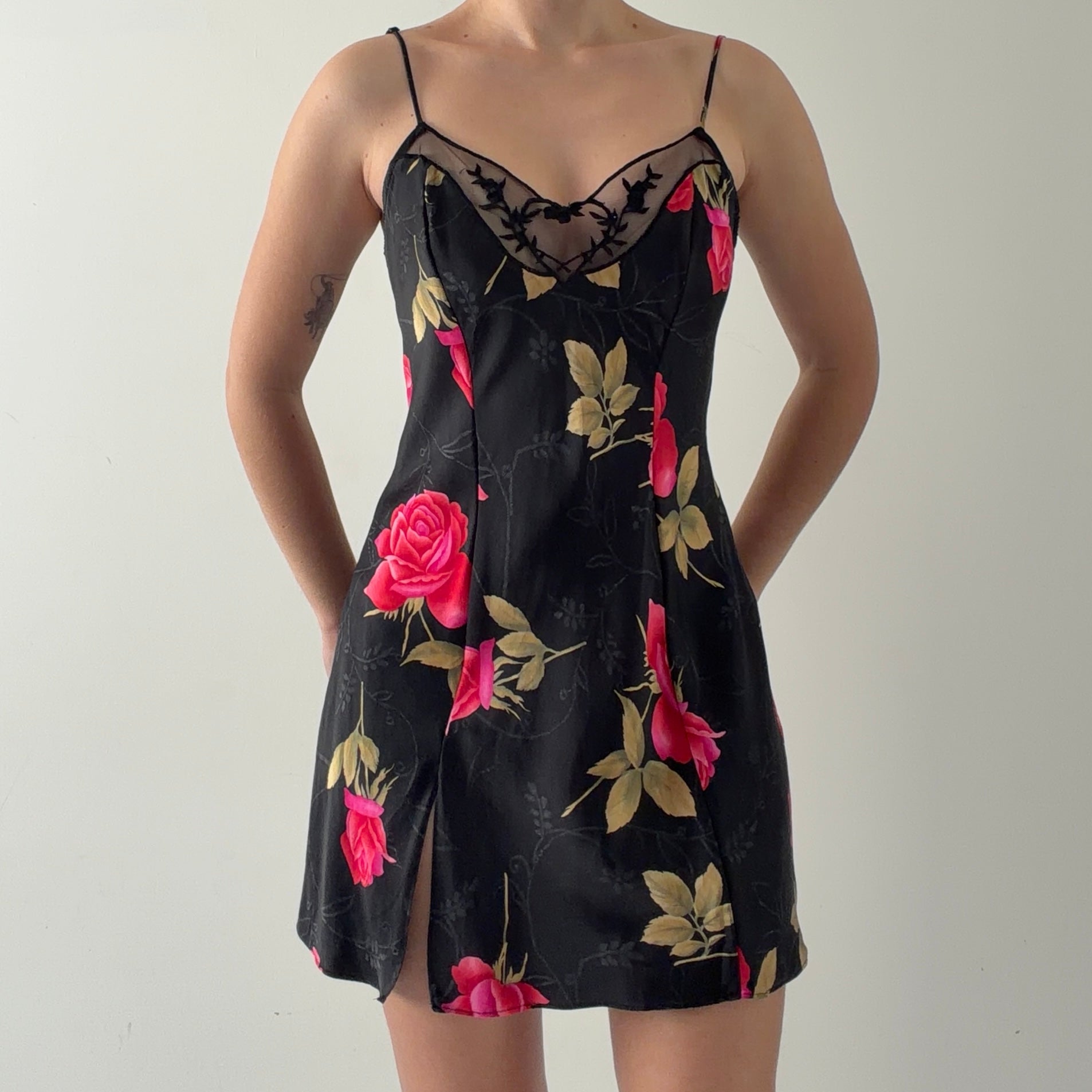 Victoria's Secret Silk Mini Slip | Rose | S
