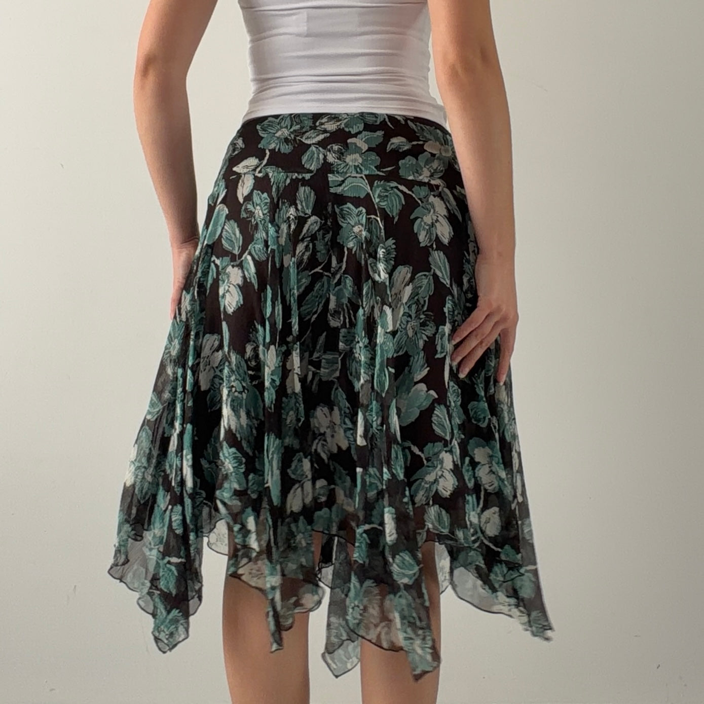 Nine West Silk Handkerchief Skirt | XS
