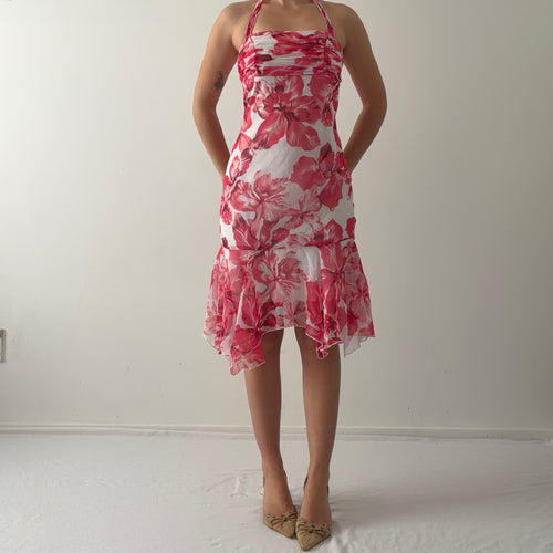 XOXO Floral Halter Midi Dress | XS