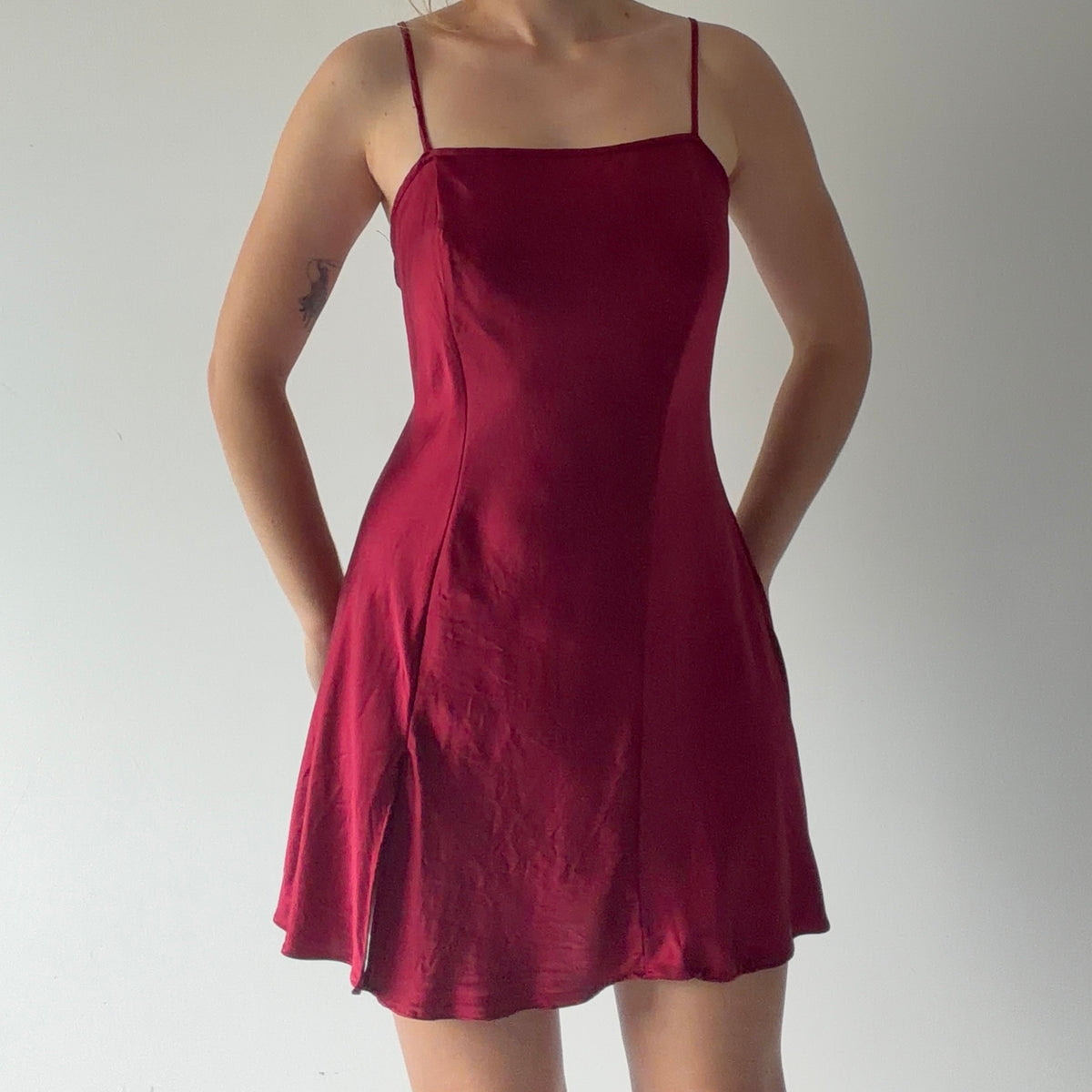 Victoria's Secret Silk Slip | Burgundy | M