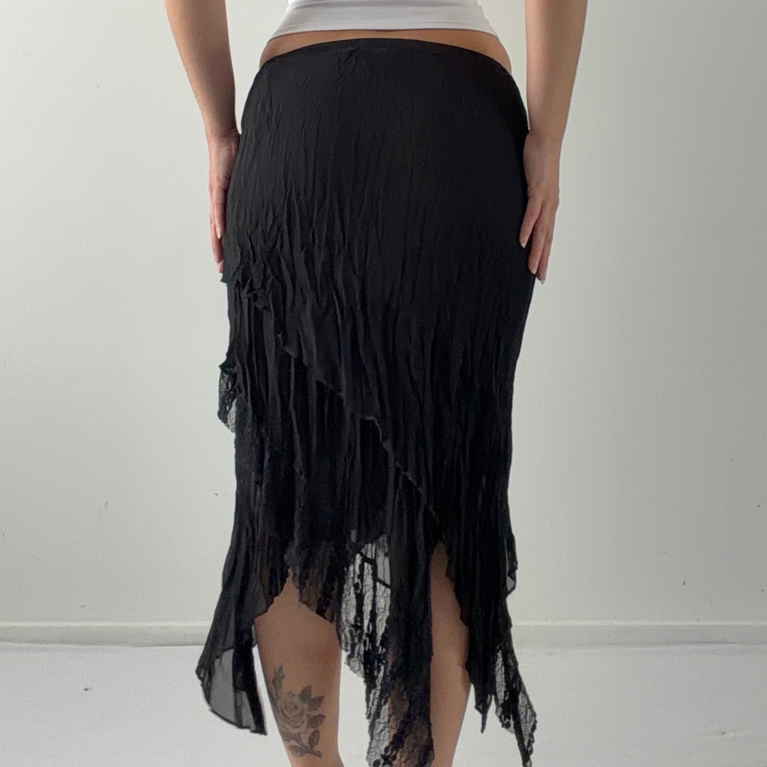 Mexx Layered Asymmetric Midi Skirt | S