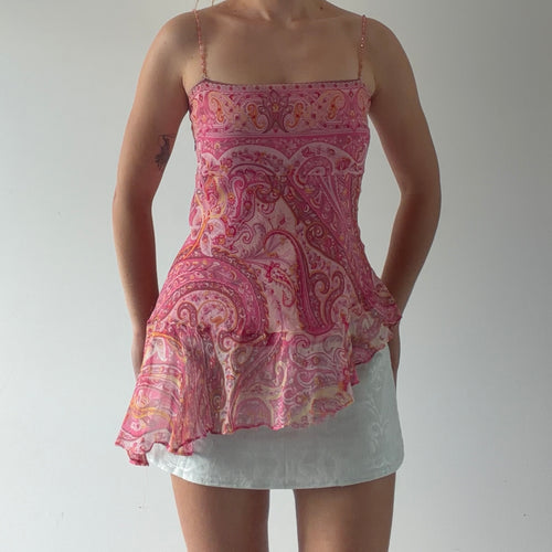 Ice Silk Asymmetric Cami | M