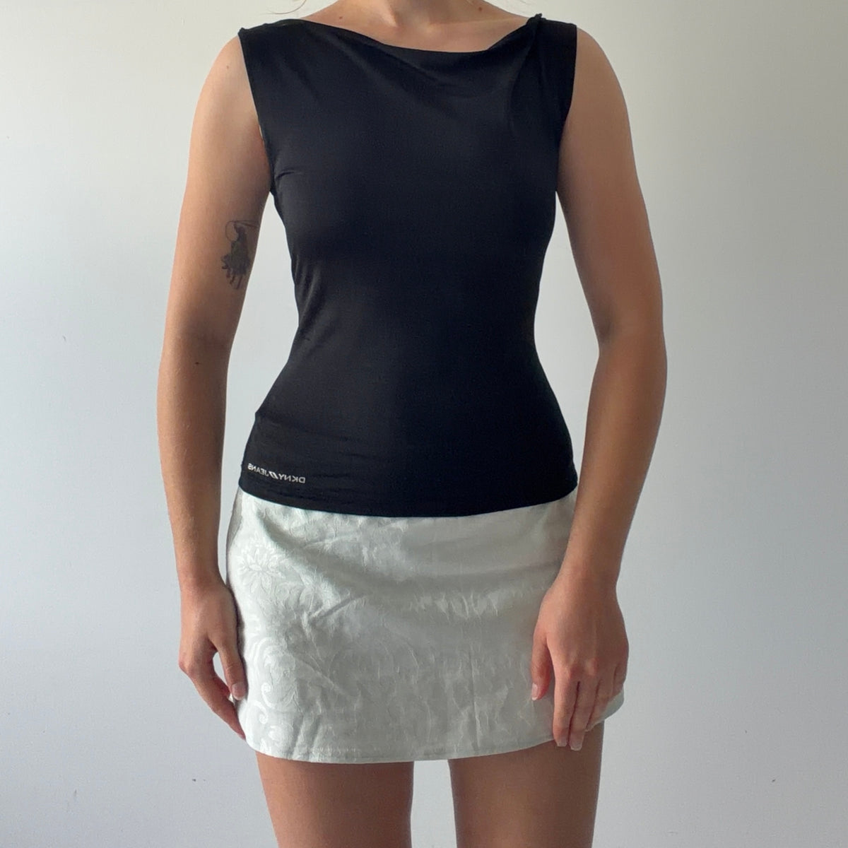 DKNY Draped Tank Top | S