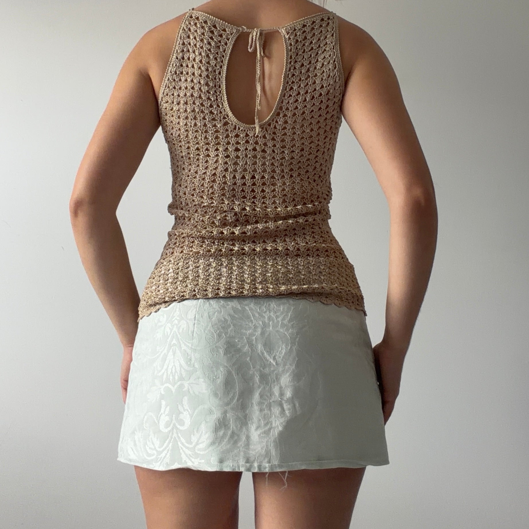 Glittery Crochet Top | 6-8