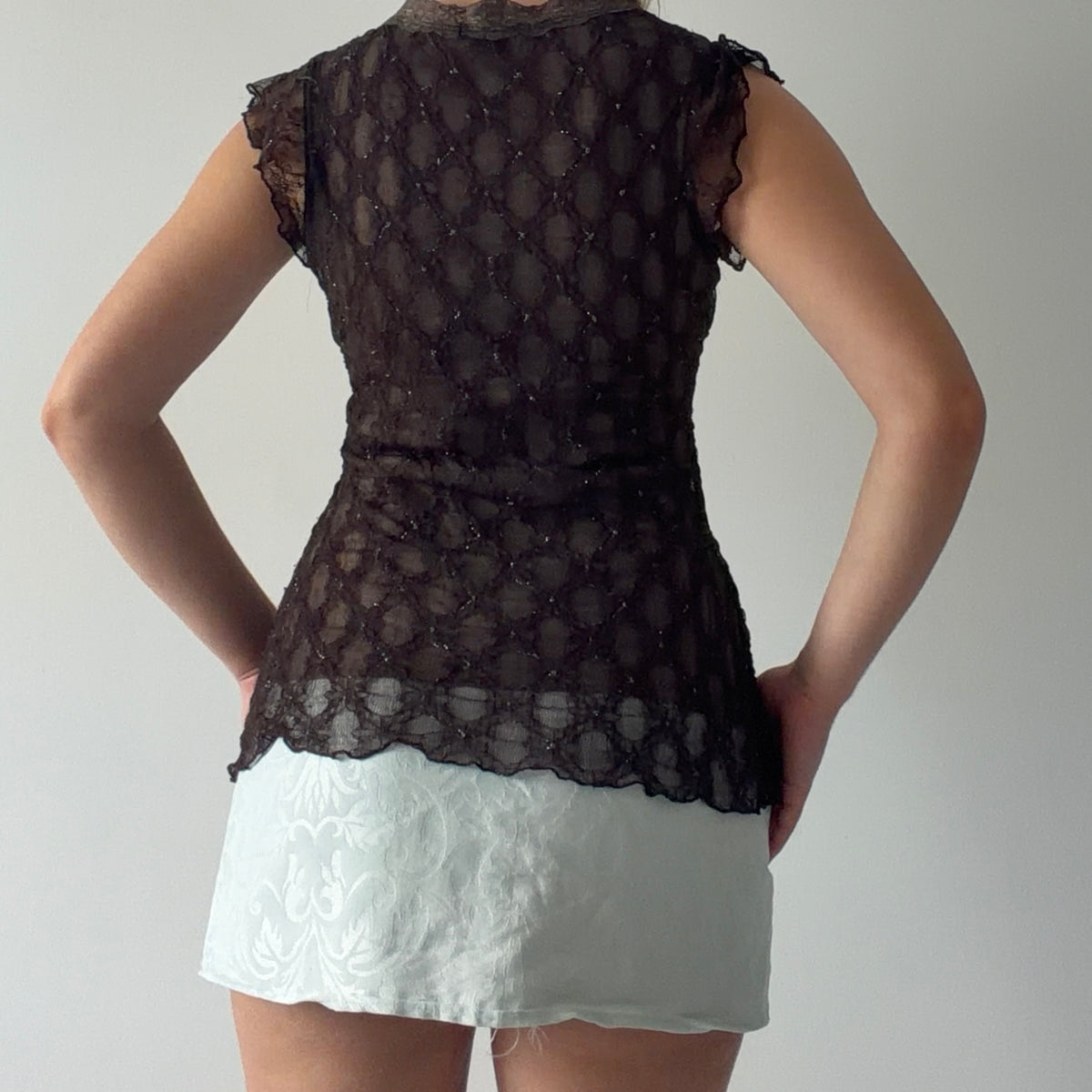 6 Degrees Lace Babydoll Top | S