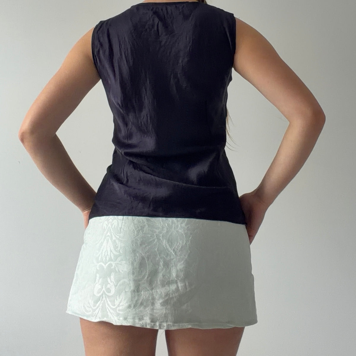 Silk Beaded Cami Top | M