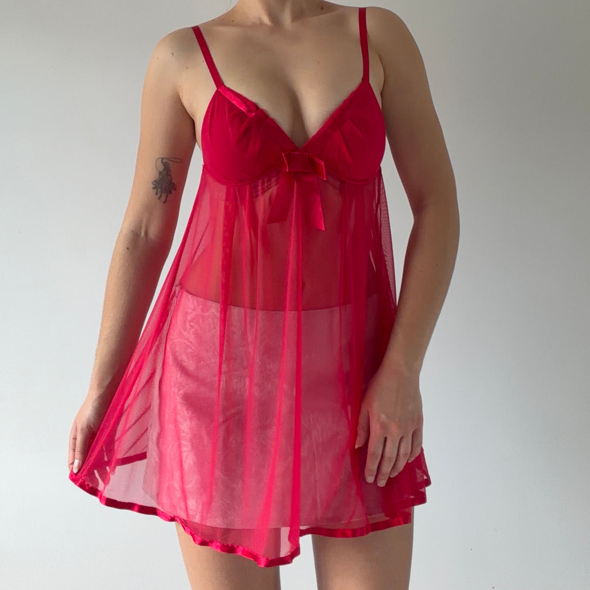 Victoria's Secret Mesh Babydoll Cami | M
