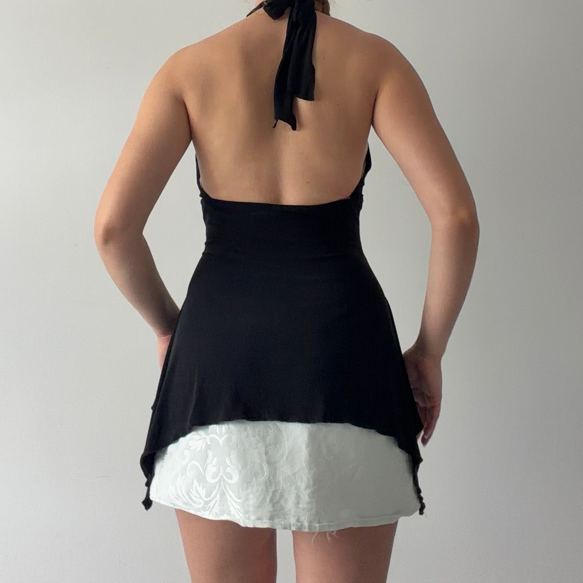 American City Wear Asymmetric Halter Top | 6-8