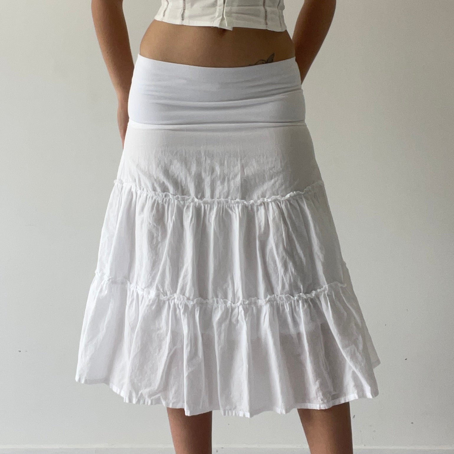 90s Glassons Midi Skirt | XS