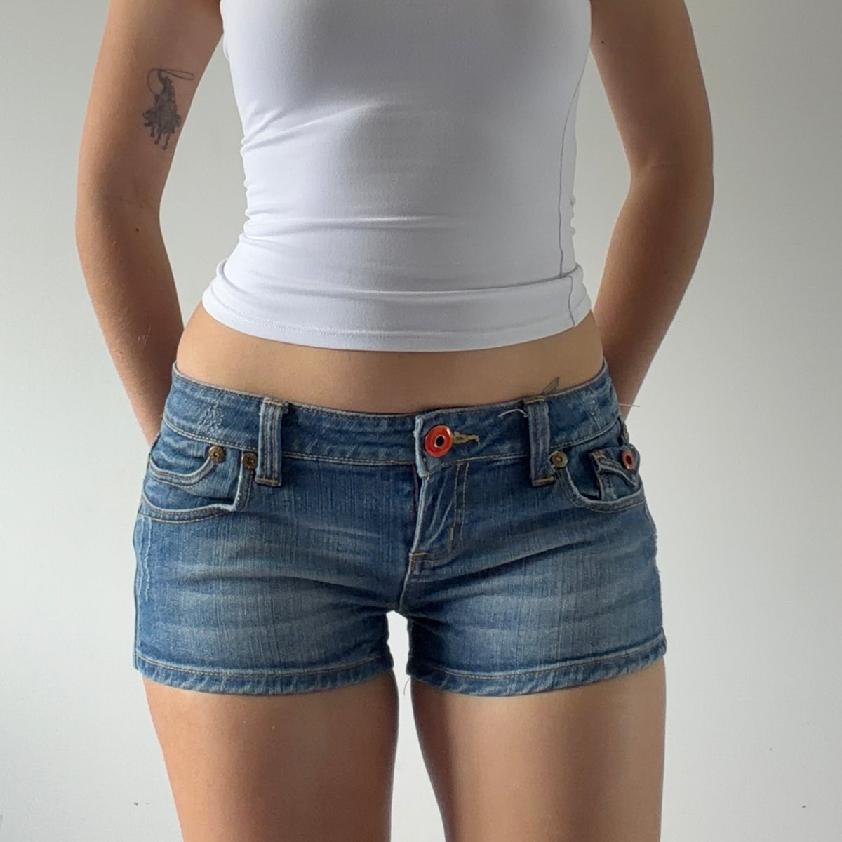 TRF Micro Mini Denim Shorts | S