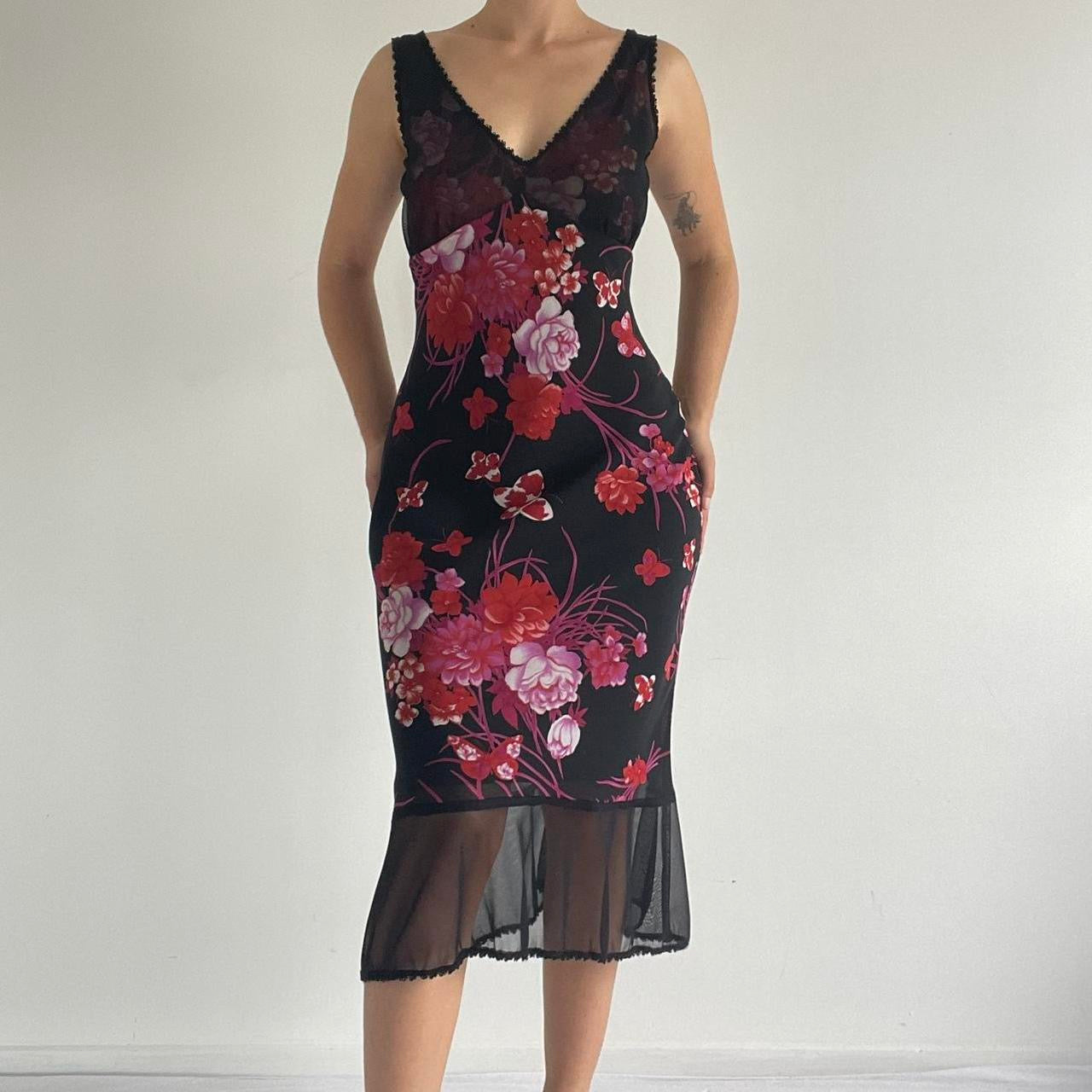 Johnny Dexter Bias Cut Midi Slip Dress | 8-12