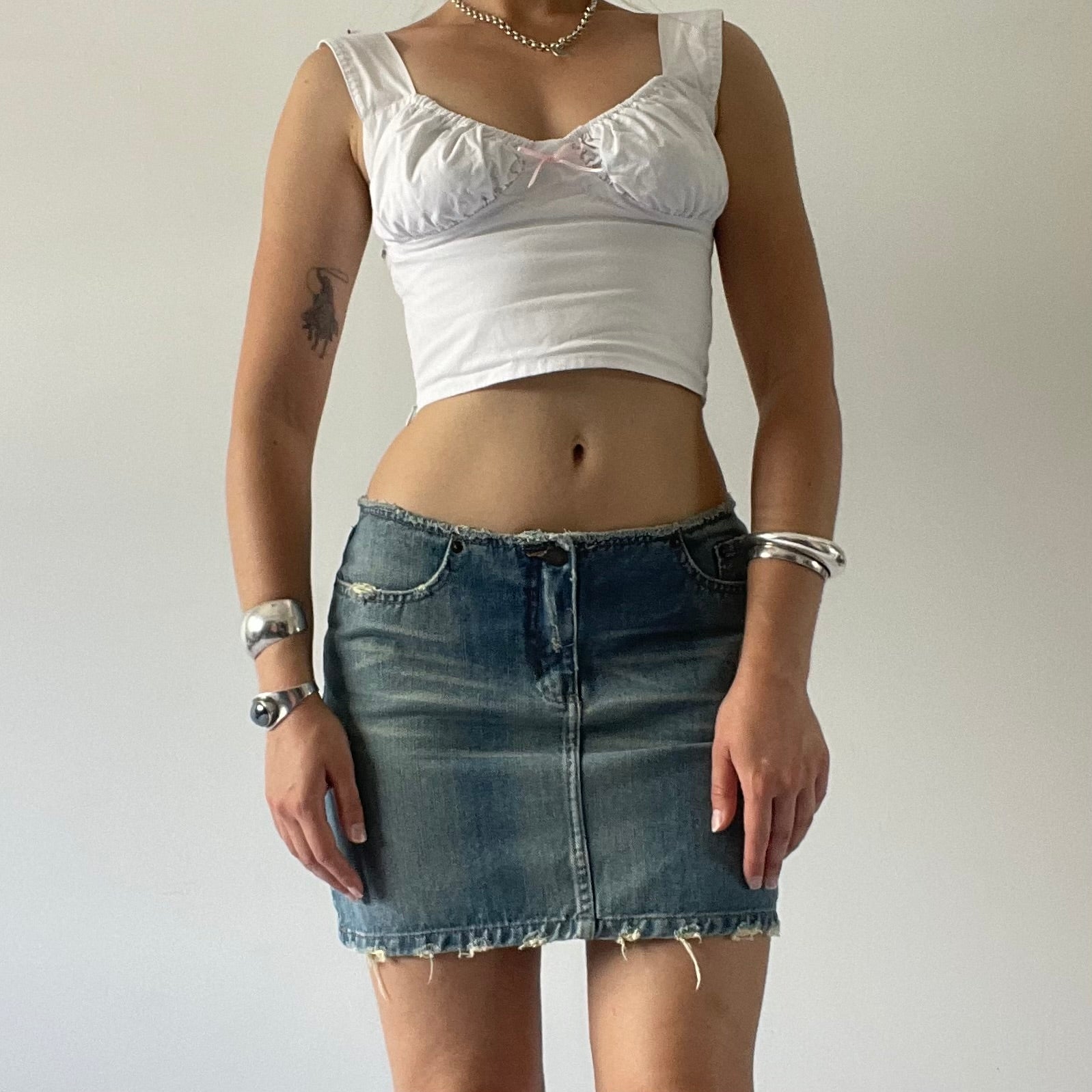 Evidence Denim Mini Skirt | 8-10