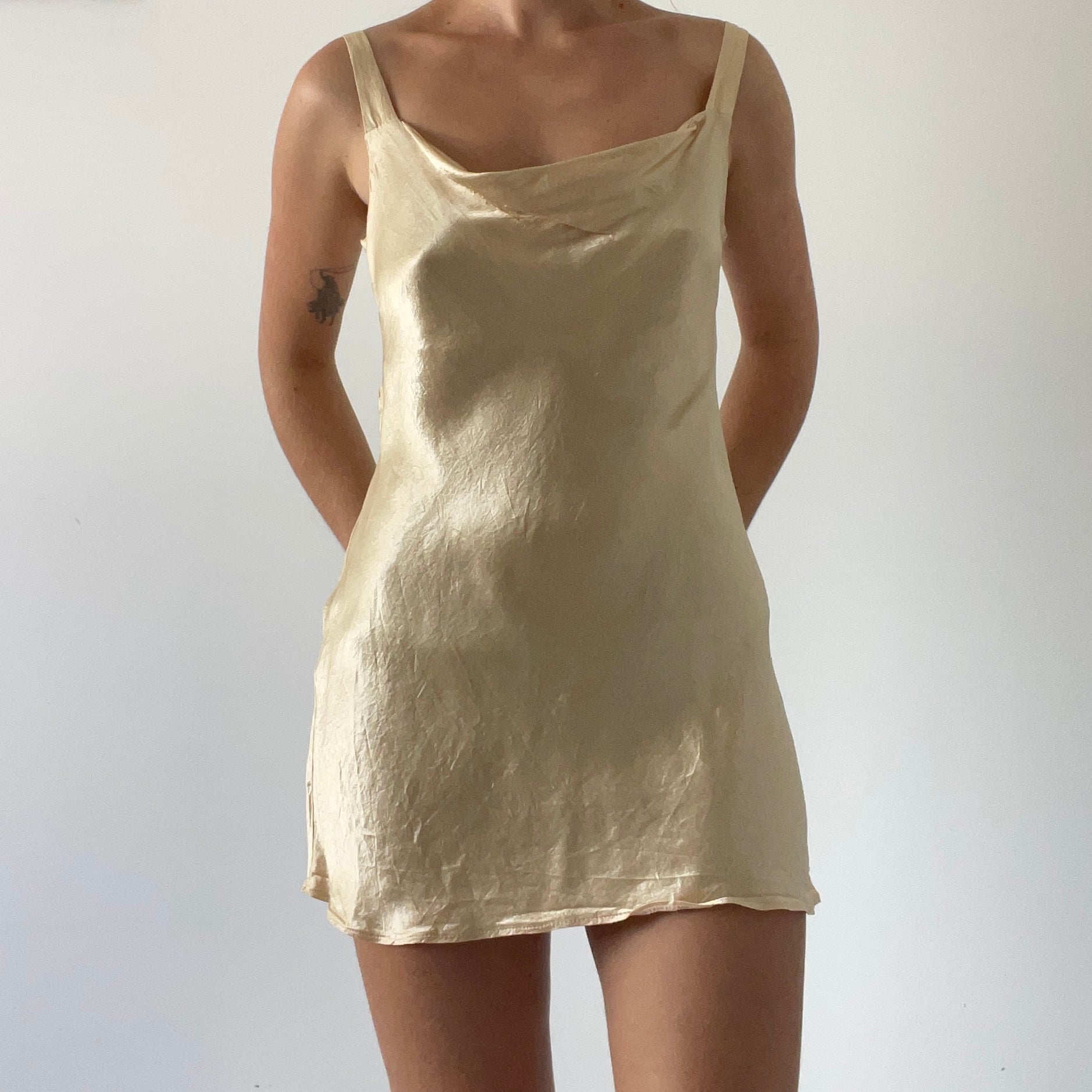 Cowl Slip Midi Dress | Made in NZ | 8-10