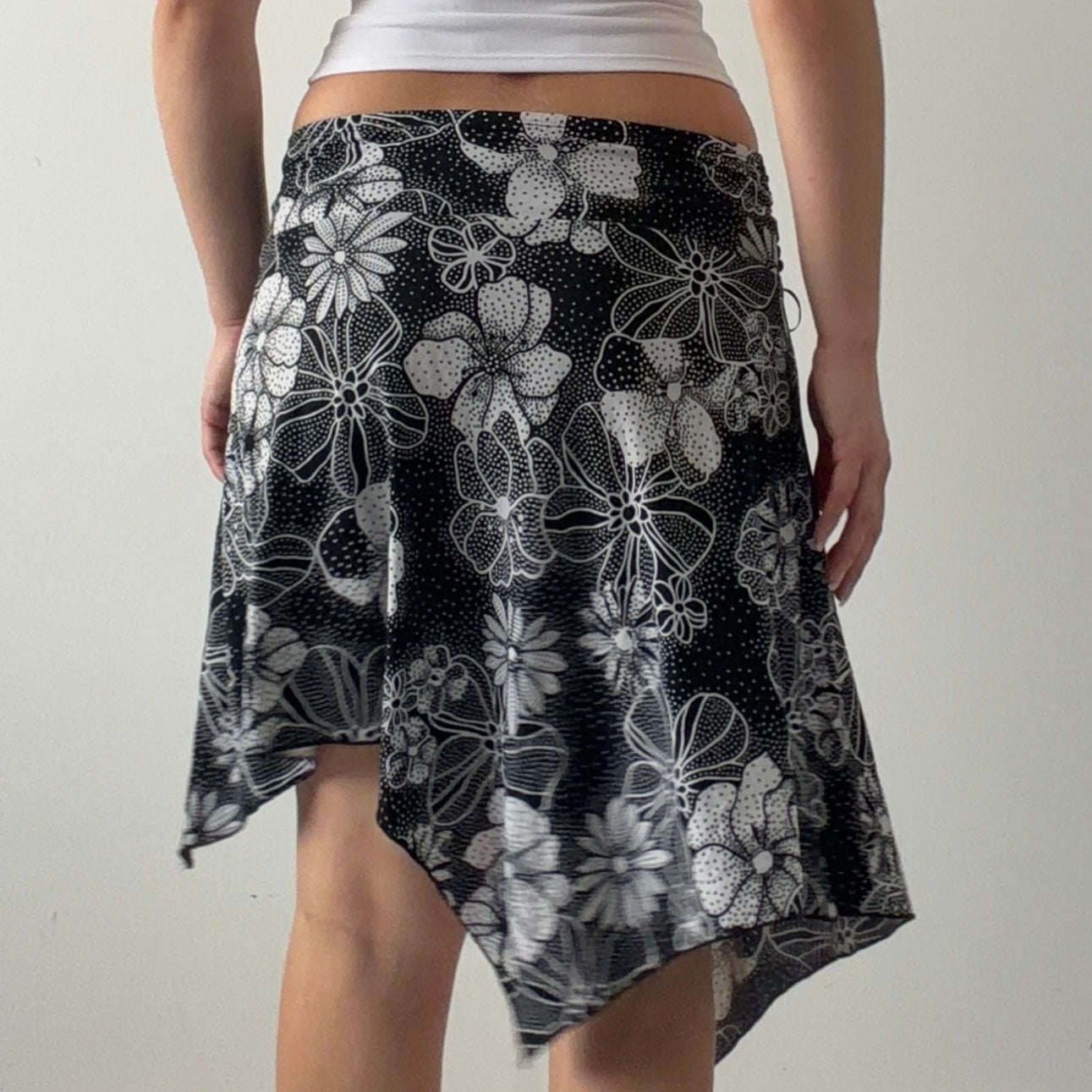Speechless Floral Handkerchief Midi Skirt | 6-8