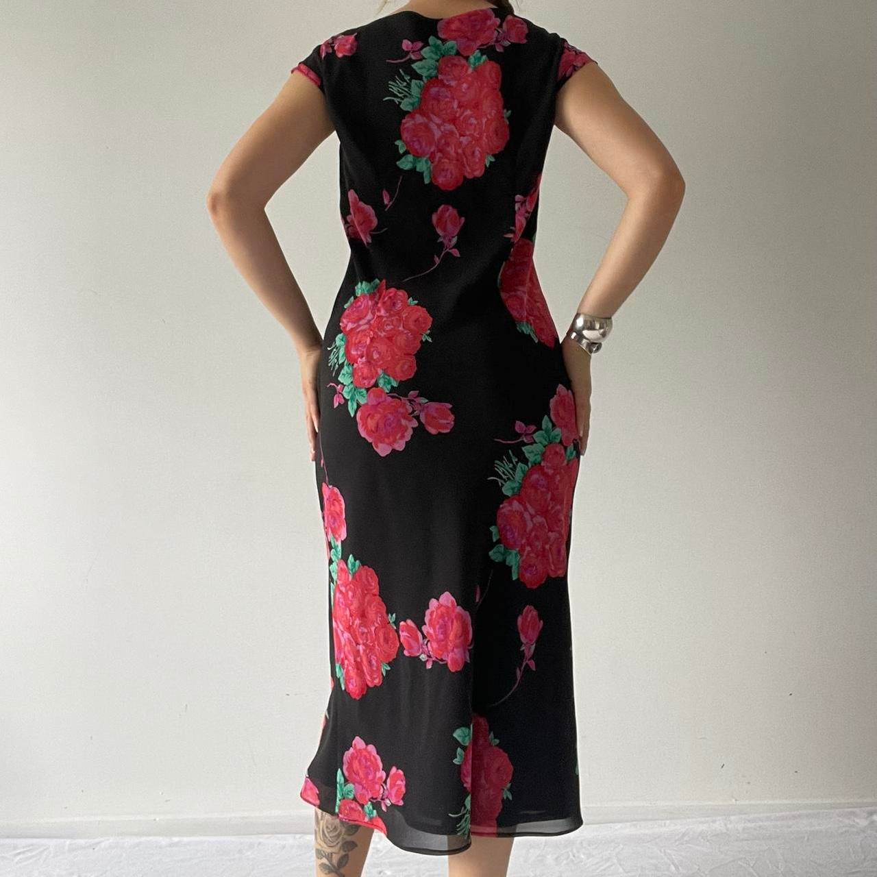 Table Eight Floral Bias Cut Dress | 8-10