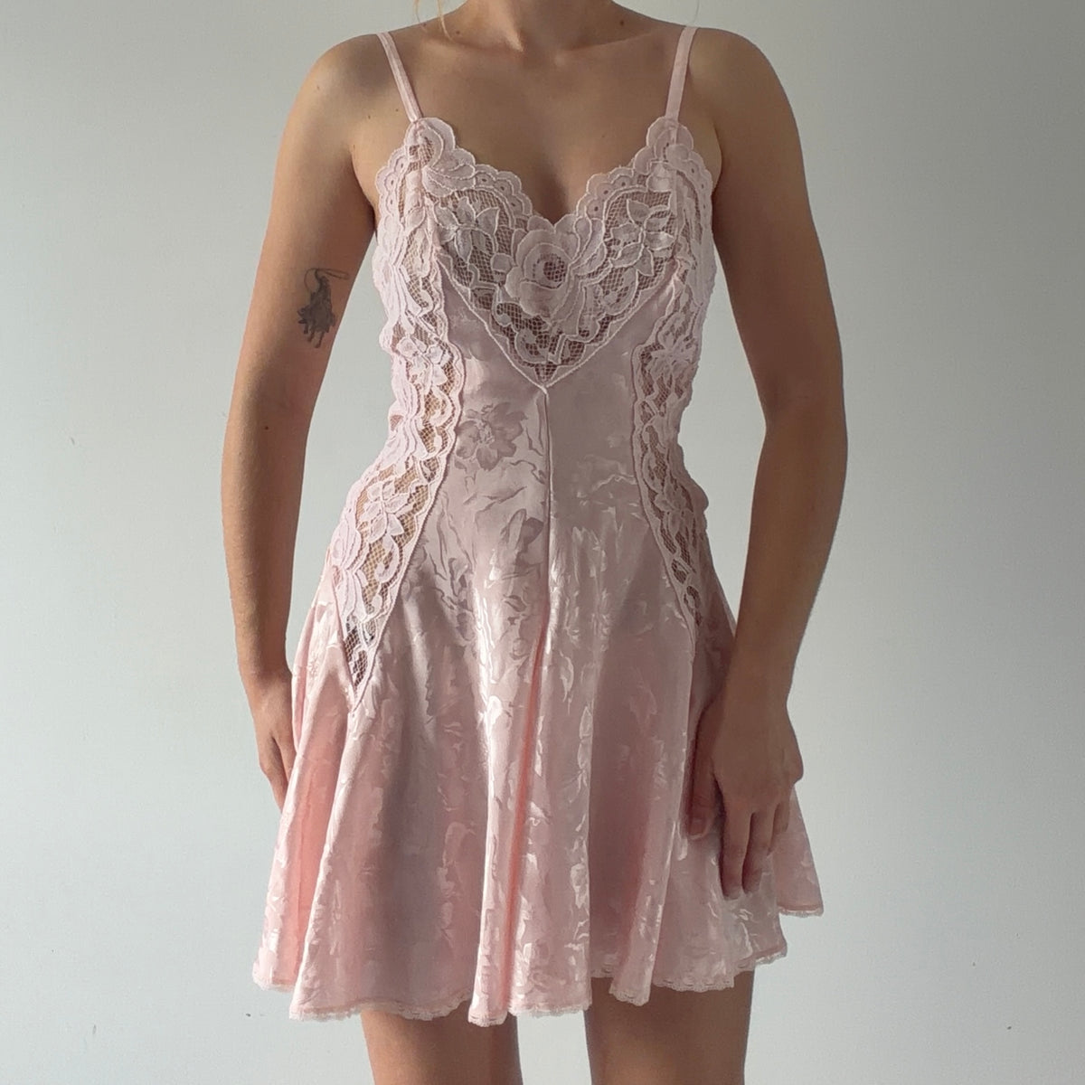 Amelia's Satin Lace Mini Dress | XS