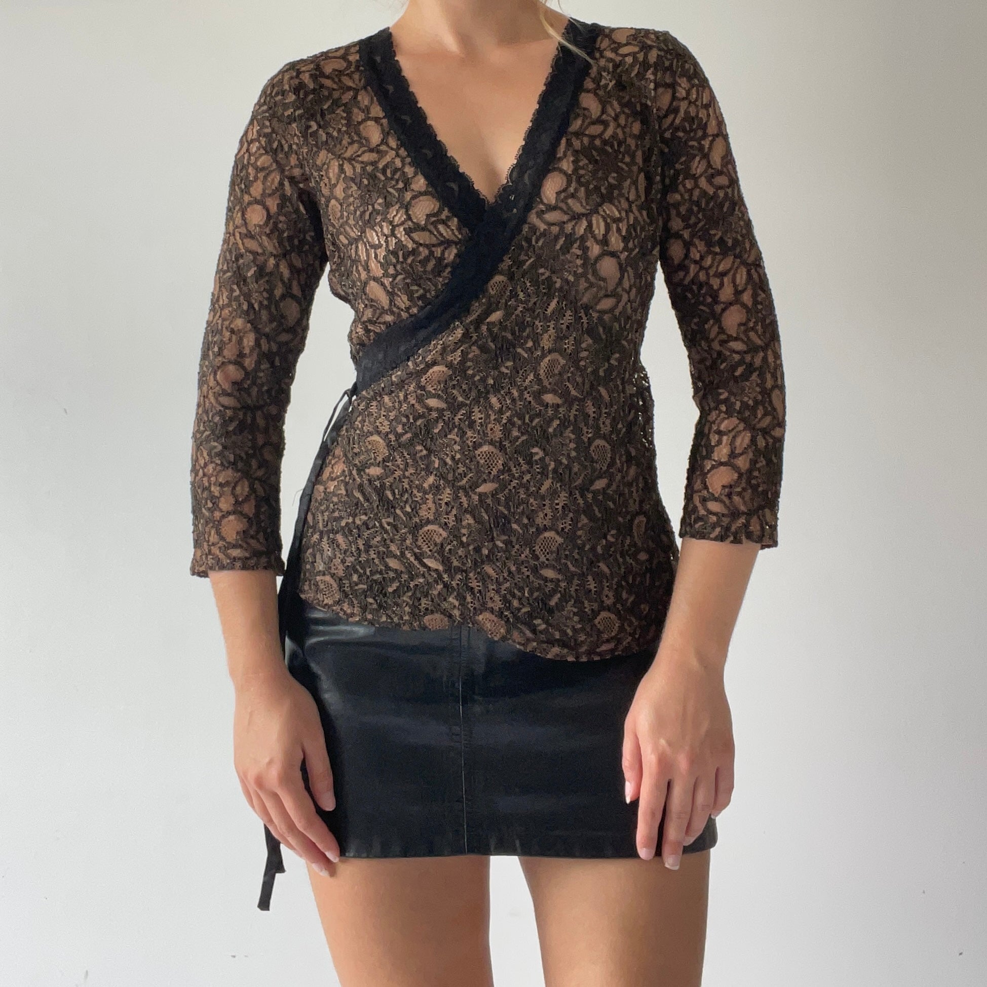 Lace Wrap Top | 8-10