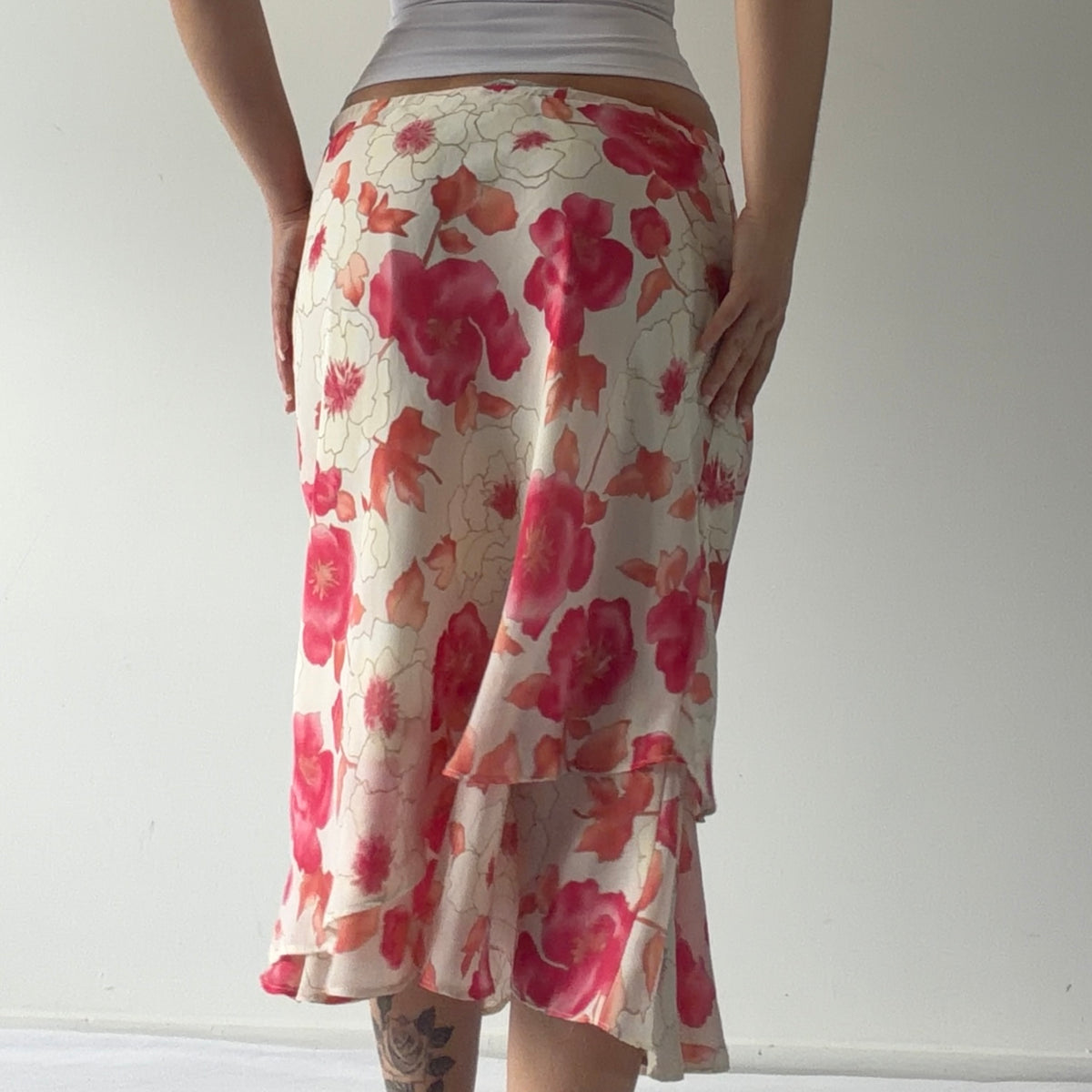 Dressbarn Floral Midi Skirt | S-M