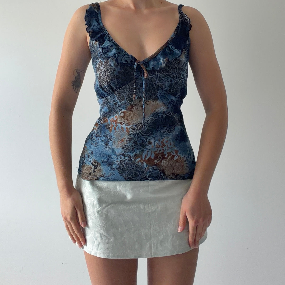 Star City Ruffle Cami | Made in USA | L
