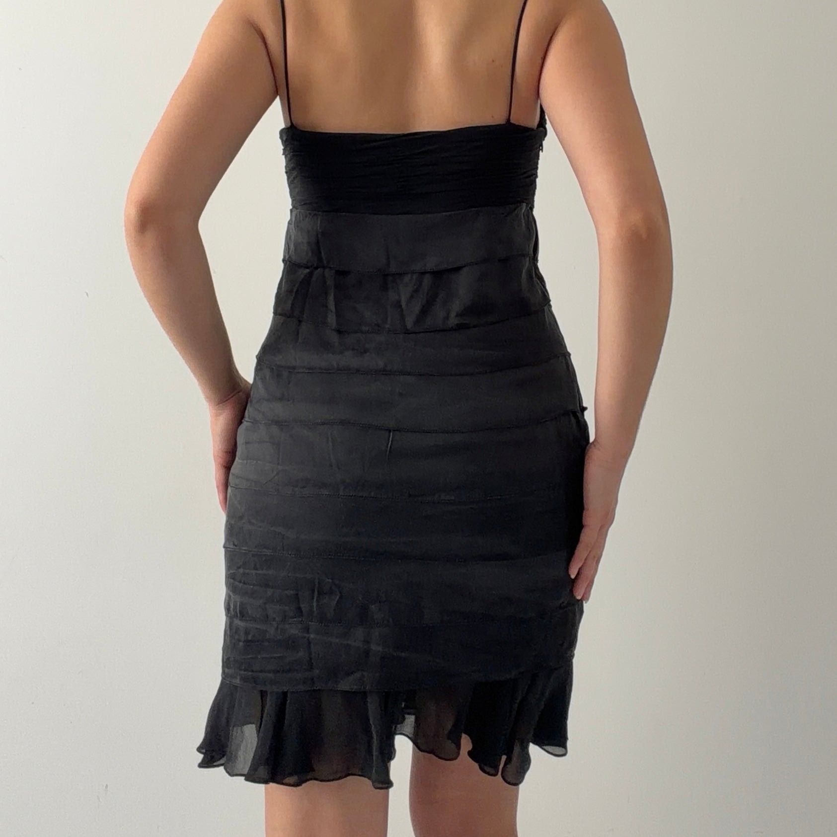 Rare Sue Wong Nocturne Silk Midi Dress | M