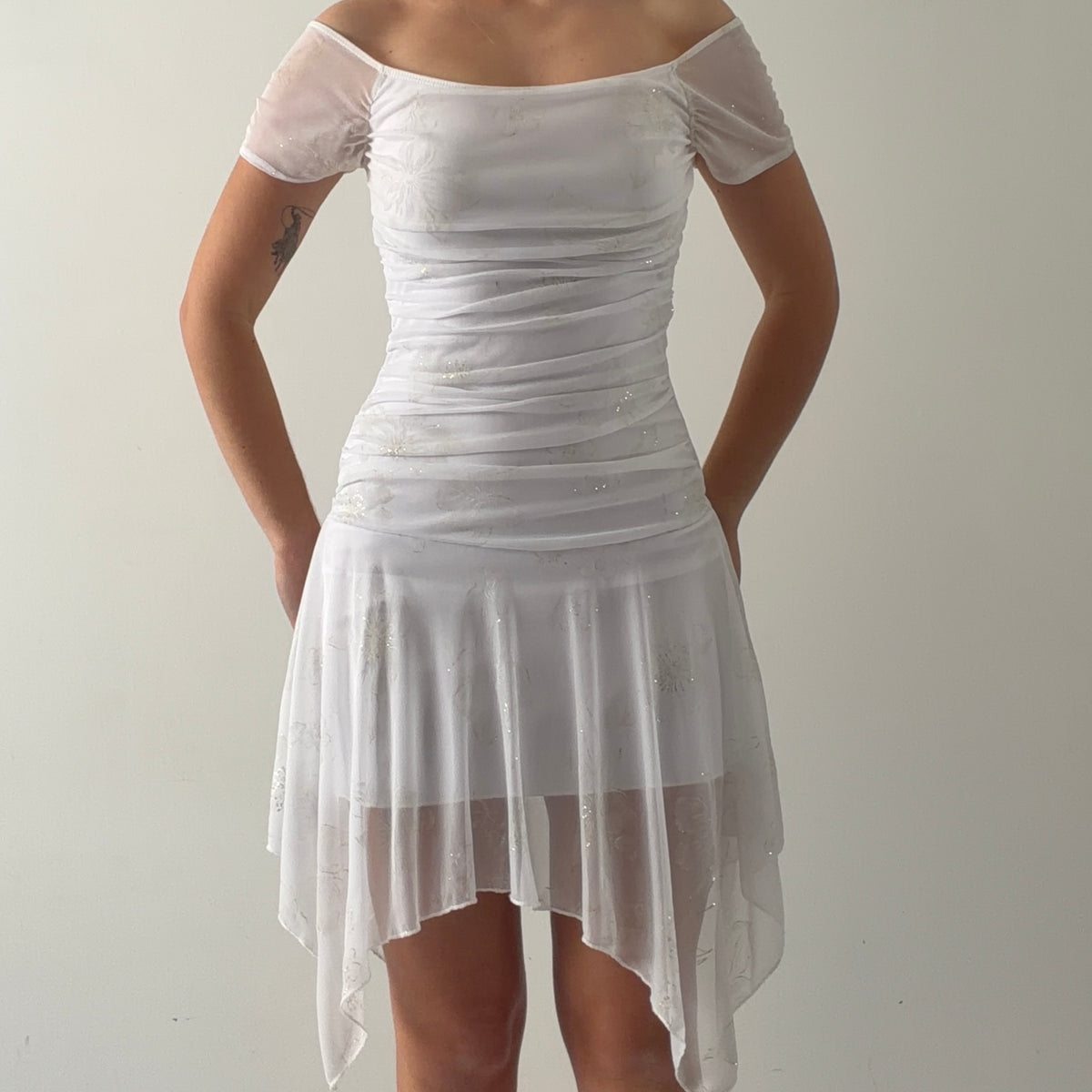Taboo Asymmetric Midi Dress | S