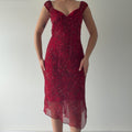 Jonathan Martin Paisley Midi Dress | M