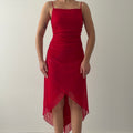 City Trinagles Asymmetric Midi Dress | Made in USA | 10-12