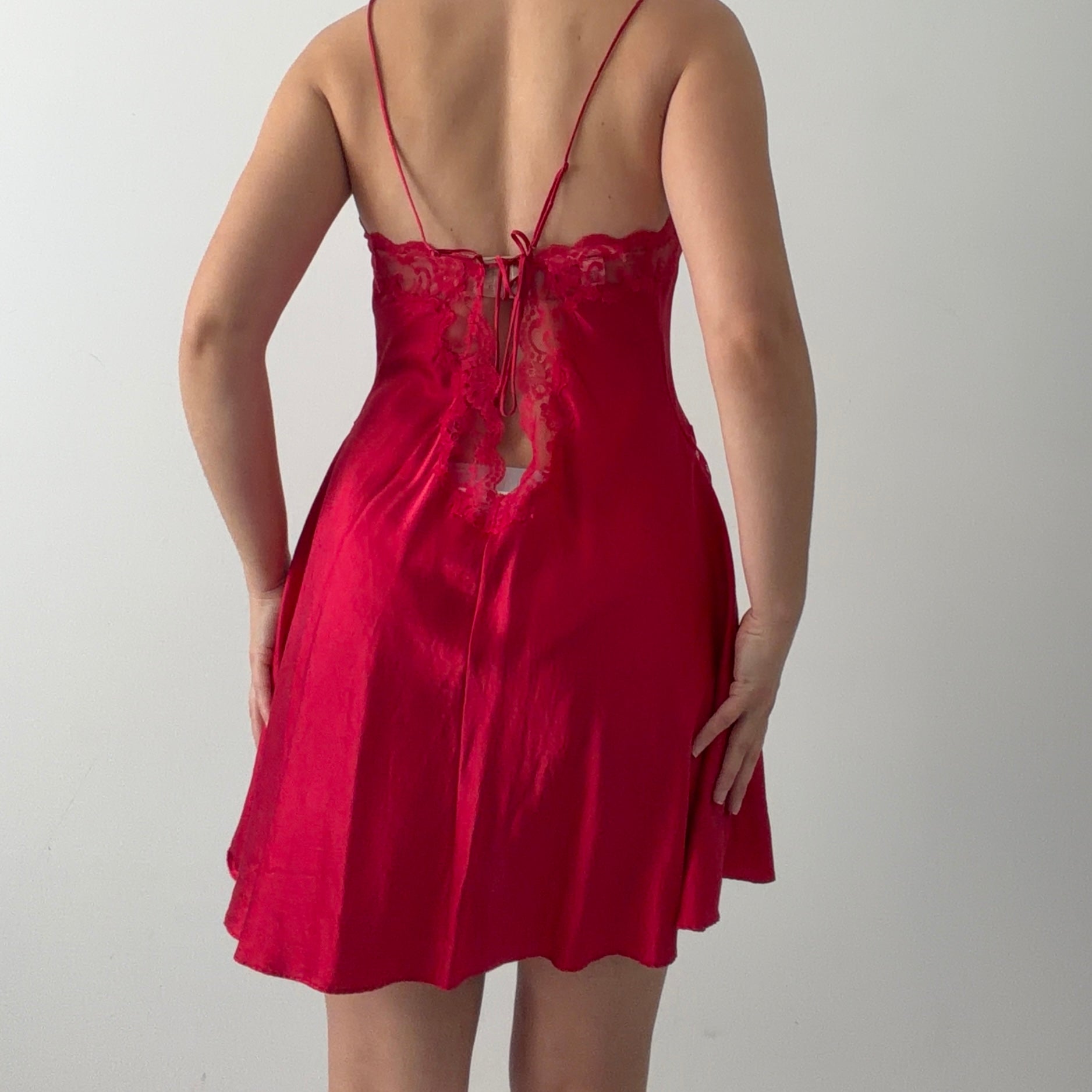 2003 Victoria's Secret Silk Lace Slip | 8-12