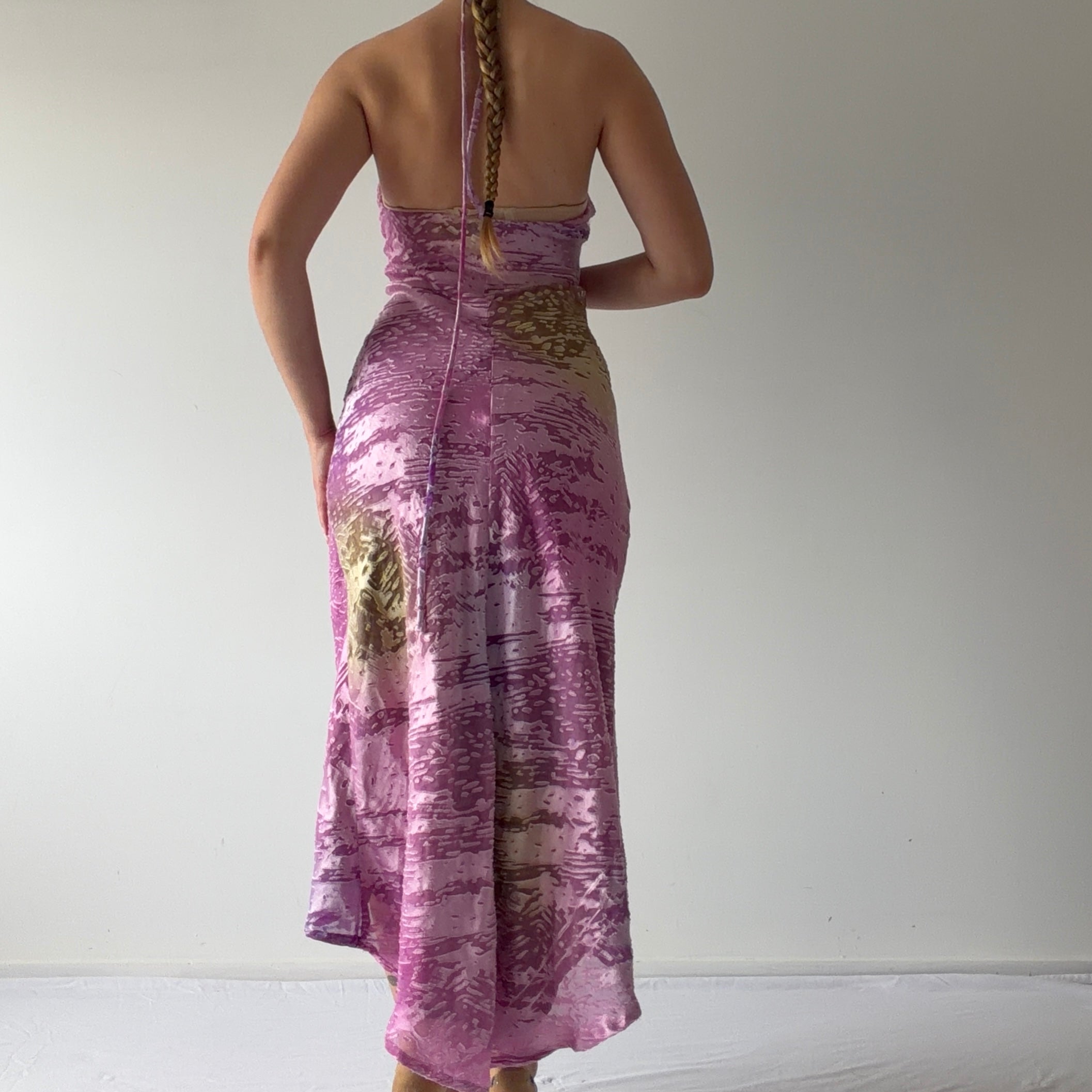 Brasilia Velvet Burnout Maxi Dress | S