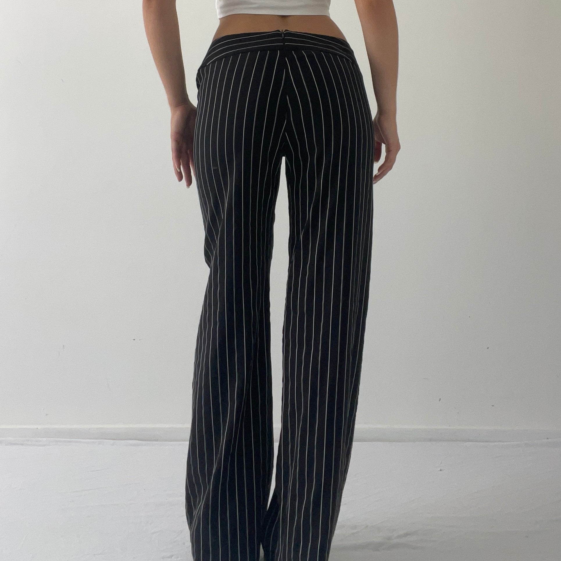 Ruby Red Pinstripe Pants | 8-10