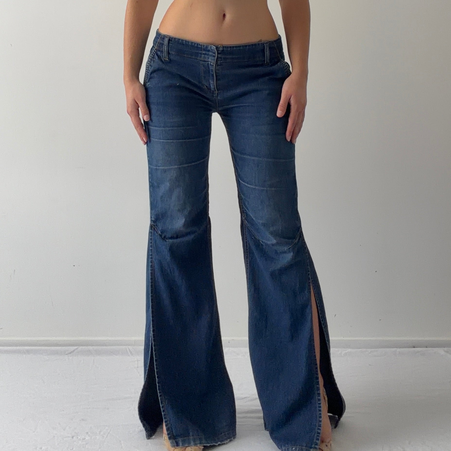 90s Glassons Wide Denim Jeans | 8-10