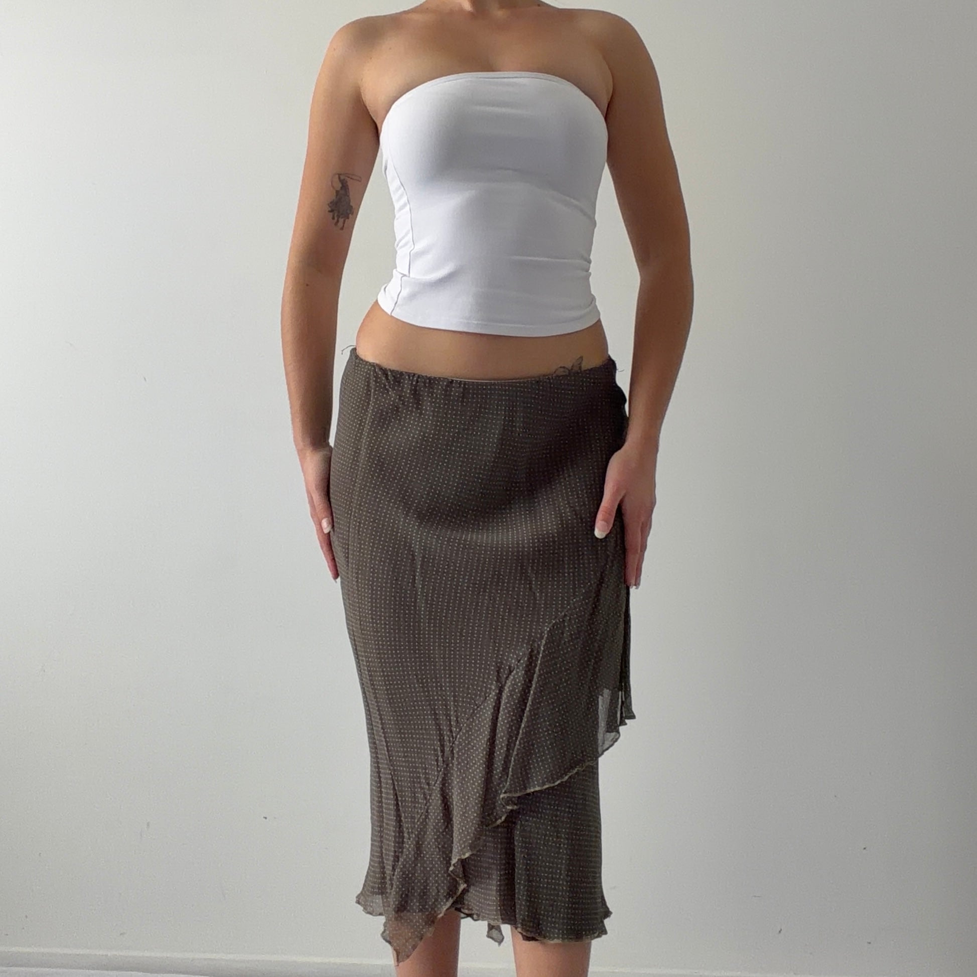 Italian Silk Ruffle Skirt | 6-8