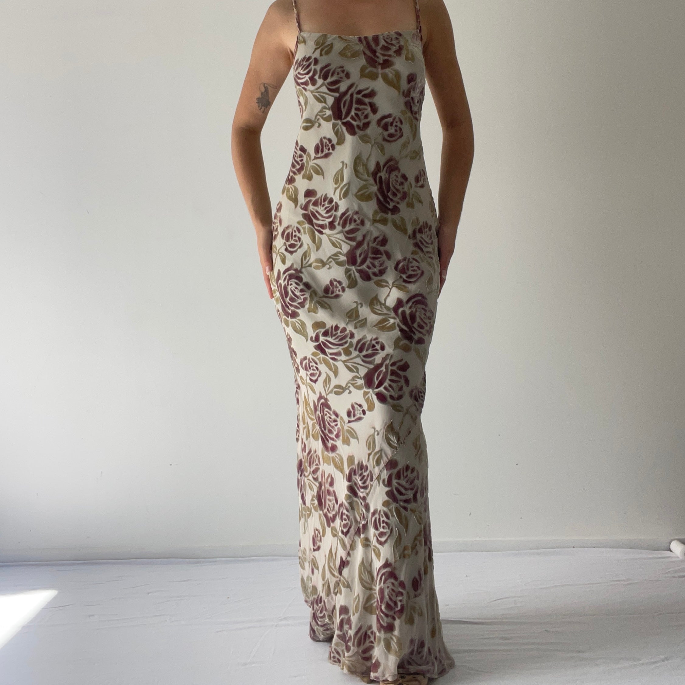 Silk Velvet Burnout Dress | 8-10