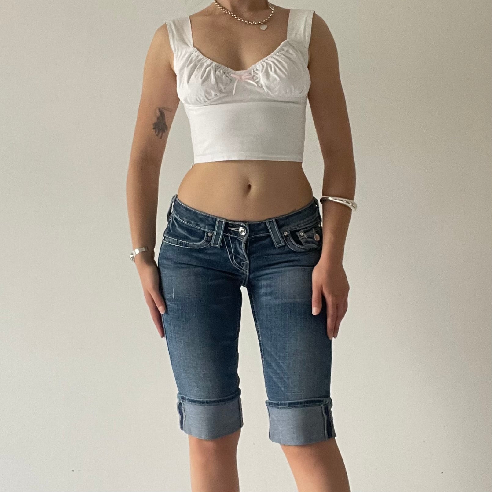 True Religion Denim Capri Shorts